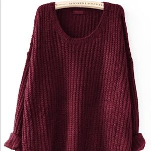 Plus Drop Shoulder Solid Sweater
